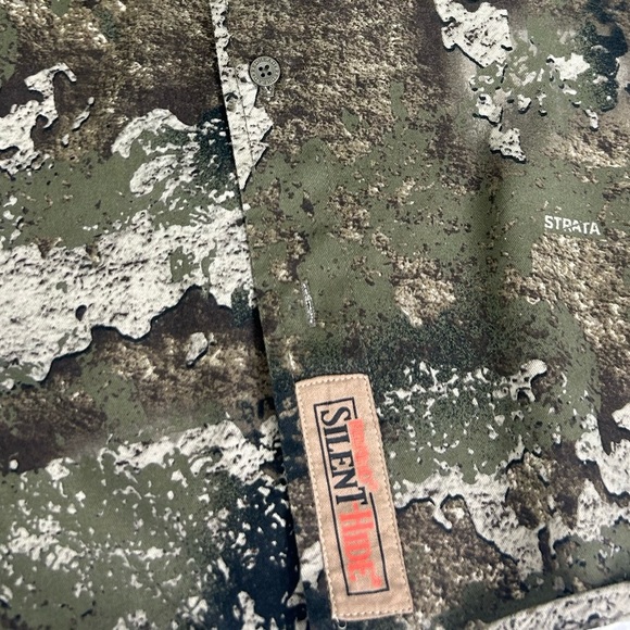 RedHead Silent-Hide Button-Down Long-Sleeve Shirt Camo Strata Mens Small Hunting - Picture 10 of 13